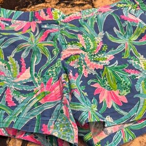 Colorful Tropical Print Shorts
